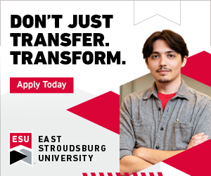 East Stroudsburg University transfer advertisement